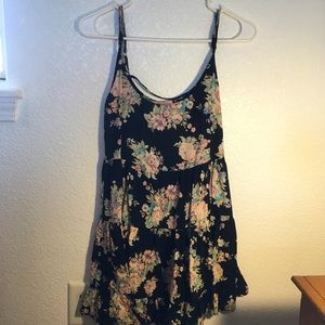 Open Back Tiered Floral Dress